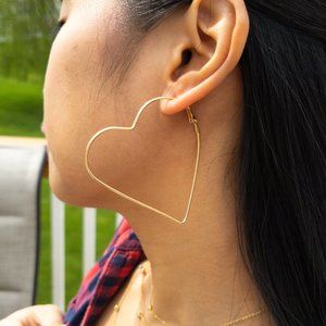 Heart-Hoop Earrings